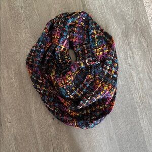 Multicolor Knit Infinity Scarf